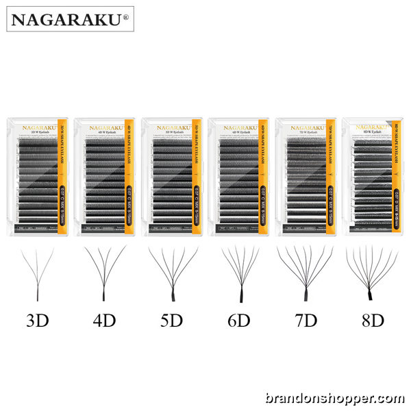 Soft Natural Premade Volume Eyelash Fans