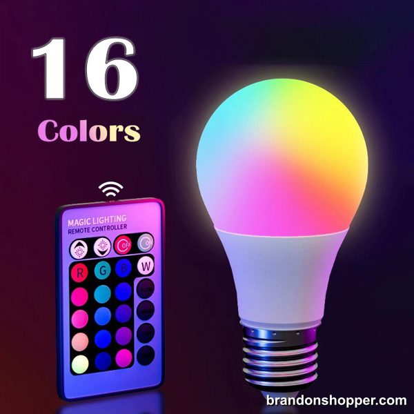 Multicolor Dimmable LED Smart Bulb With Remote