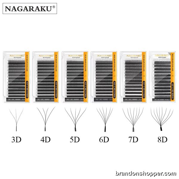 Soft Natural Premade Volume Eyelash Fans