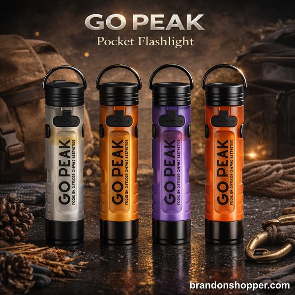 Mini Rechargeable Pocket LED Keychain Flashlight